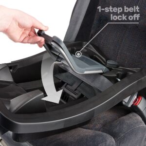 Evenflo LiteMax 35 1 step belt lock system