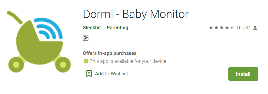 Dormi Baby Monitor